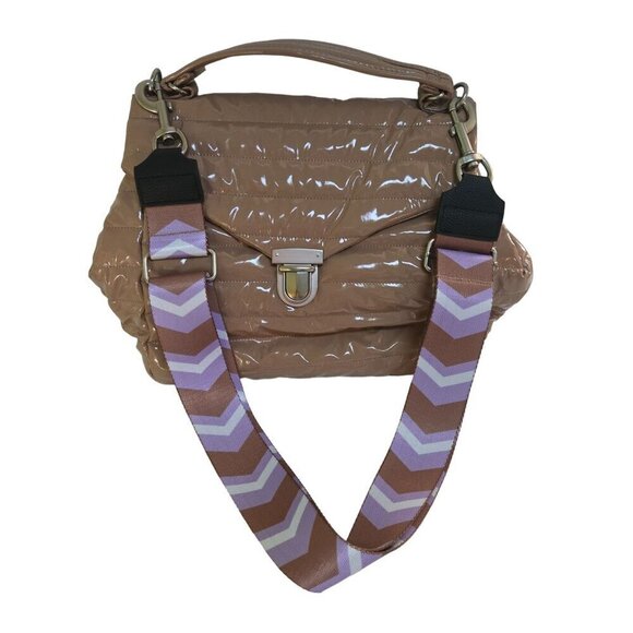 Think Royln Evelyn Nude Large Top Handle Crossbody Bag - Picture 2 of 7